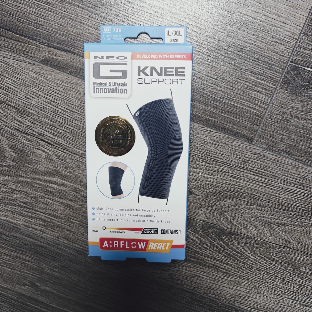 Neo G Airflow React Knee Support Brace L XL Compression Joint Pain Relief